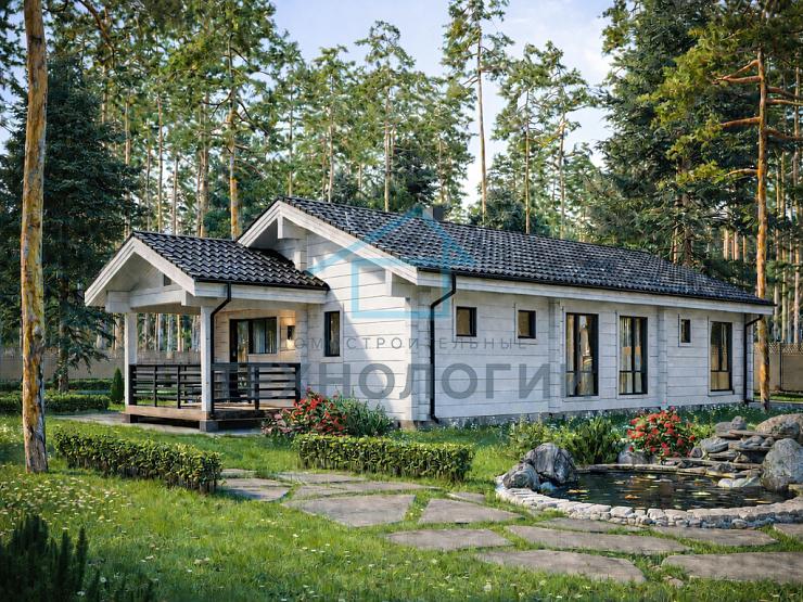 Одноэтажный дом из бруса 9х18 Осьмой