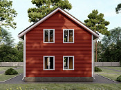 Двухэтажный каркасный дом 7х7 проект Никон