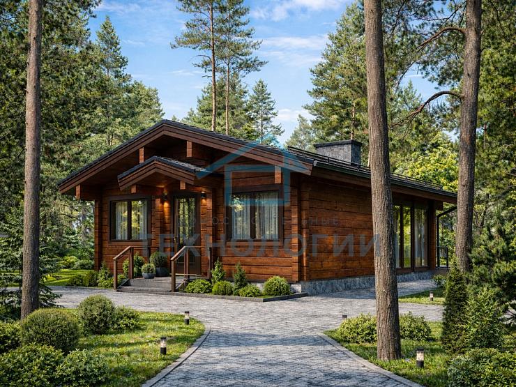 Одноэтажный дом из бруса 8х13 Новак