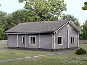 Одноэтажный дом из бруса 9х12 проект Ираида