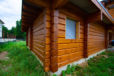 Двухэтажный дом из бруса 14х16 проект Елица