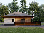 Одноэтажный дом из газобетона 10х10 проект Некрас