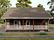 Двухэтажный дом из бруса 10х10 Златослав