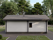 Одноэтажный дом из бруса 9х11 проект Мавра