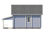 Полутораэтажный дом шале из бруса 9х9 с котельной Млада