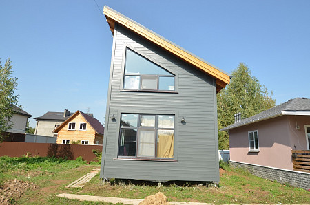 Одноэтажный каркасный дом 10х11 проект Ведана