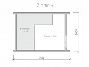 Двухэтажный каркасный дом 5 на 7 проект Василько