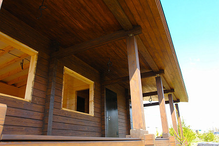 Двухэтажный дом из бруса 8х13 проект Забела