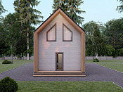 Двухэтажный каркасный дом 6х12 проект Гремислав