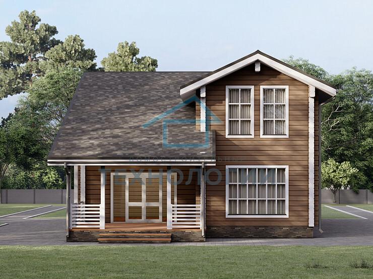 Двухэтажный дом из бруса 9х11 проект Жула