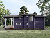 Двухэтажный дом из бруса 8х13 проект Забела