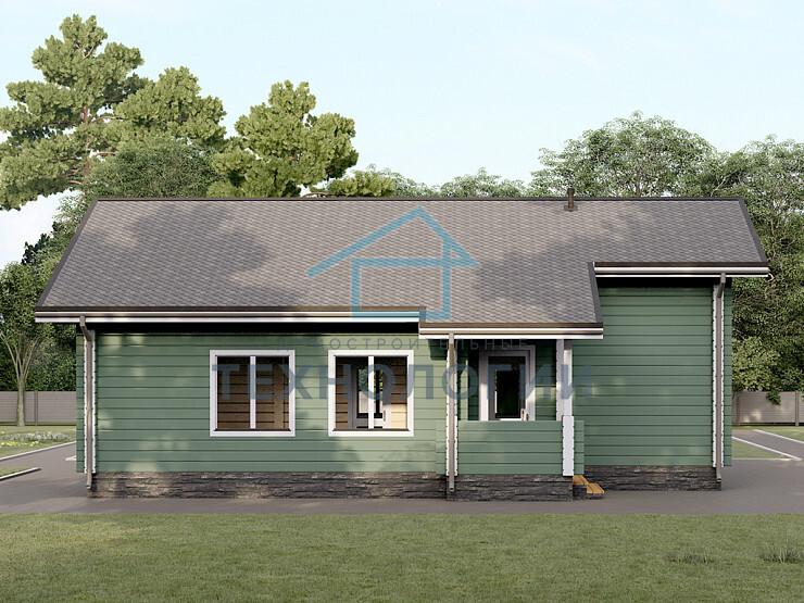 Одноэтажный дом из бруса 9х12 проект Зиновья