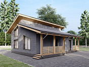 Двухэтажный каркасный дом 10х13 проект Алиот