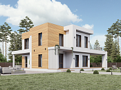 Двухэтажный дом из газобетона 10х12 проект Буеслав