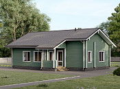 Одноэтажный дом из бруса 9х12 проект Зиновья