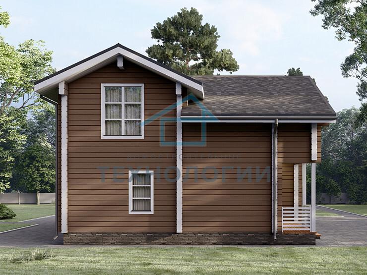 Двухэтажный дом из бруса 9х11 проект Жула