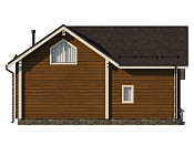 Дом шале из бруса с сауной в 1,5 этажа 9х10 Медея