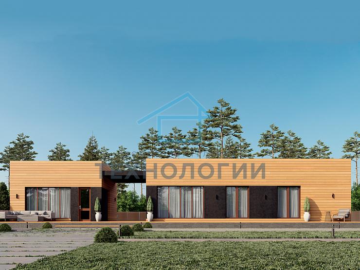 Одноэтажный дом из газобетона 7х12 проект Здеслав
