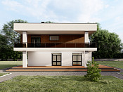 Двухэтажный дом из газобетона 6х11 проект Тулик