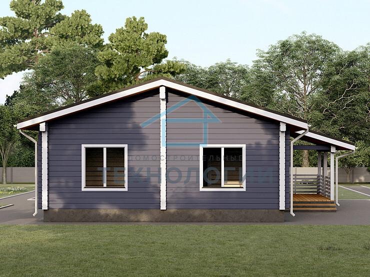 Одноэтажный дом из бруса 9х11 проект Фаина