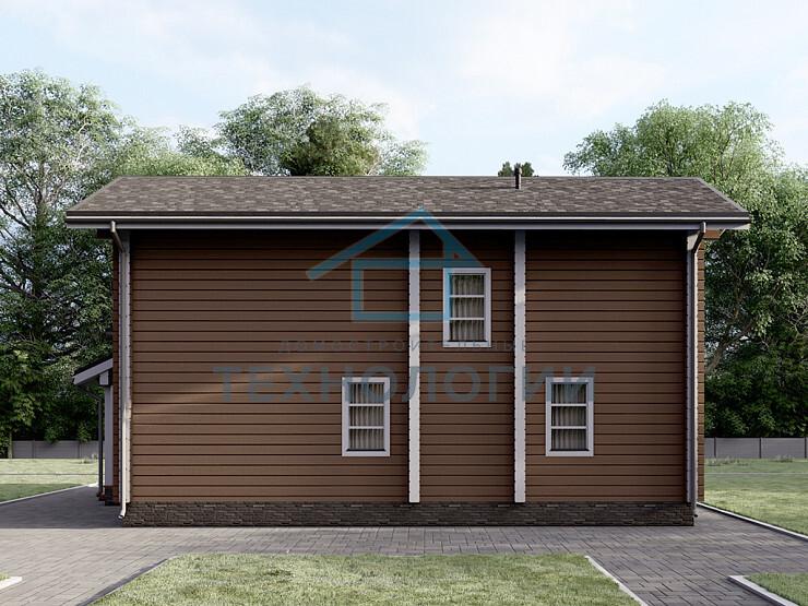 Двухэтажный дом из бруса 9х11 проект Жула