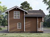 Двухэтажный дом из бруса 9х11 проект Жула