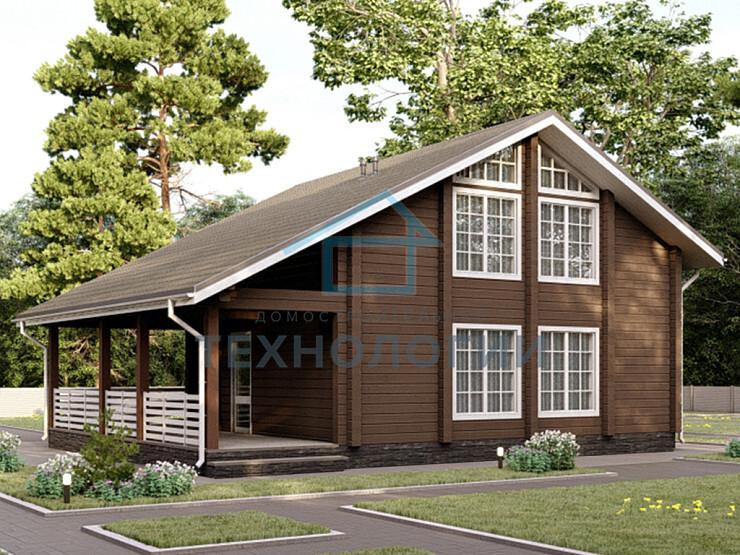 Двухэтажный дом из бруса 10х10 Златослав