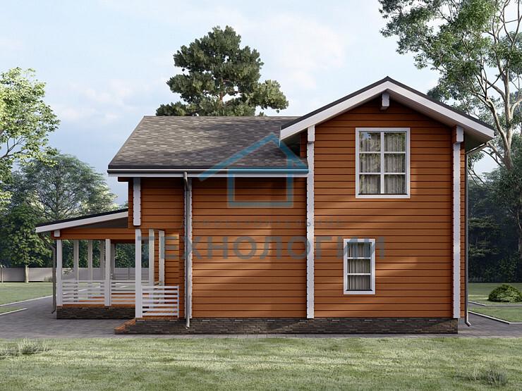 Двухэтажный дом из бруса 9х11 проект Зарена