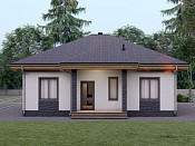 Одноэтажный дом из газобетона 10х12 проект Лебель