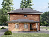 Двухэтажный дом из газобетона 11х12 проект Канапус