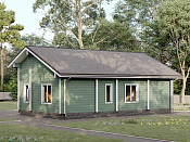 Одноэтажный дом из бруса 9х12 проект Зиновья