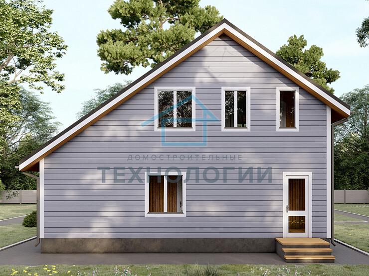 Двухэтажный каркасный дом 9х9 проект Переслав