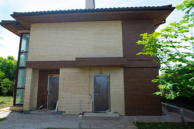 Фото 27. Дом из газобетона с панорамными окнами