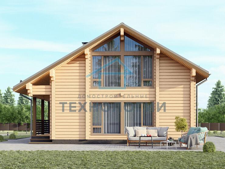 Двухэтажный дом из бруса 10х11 с котельной Полада