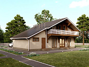 Двухэтажный дом из бруса 10х15 с котельной Ратмира