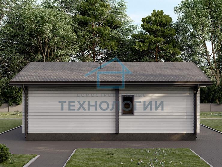 Одноэтажный дом из бруса 9х11 проект Мавра