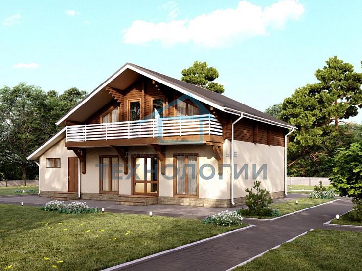 Двухэтажный дом из бруса 10х15 с котельной Ратмира