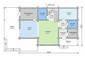 Двухэтажный дом из бруса 8х13 проект Зимава