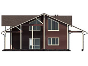 Дом шале из бруса в 1,5 этажа 12х14 с котельной Ванда