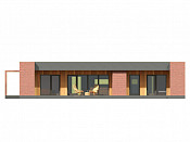 Одноэтажный дом из газобетона 11х16 проект Малинка
