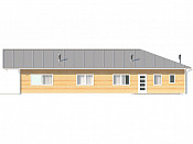 Одноэтажный каркасный дом 18х19 проект Твердимир