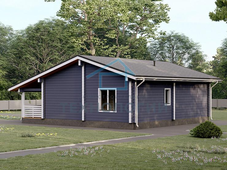 Одноэтажный дом из бруса 9х11 проект Фаина