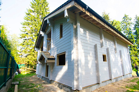 Одноэтажный дом из бруса 9х12 проект Ефросинья