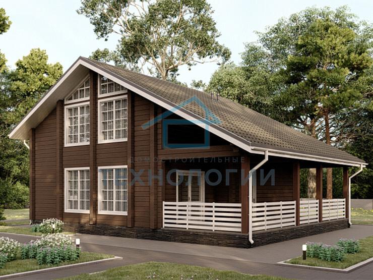 Двухэтажный дом из бруса 10х10 Златослав