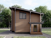 Двухэтажный дом из бруса 8х13 проект Зарина