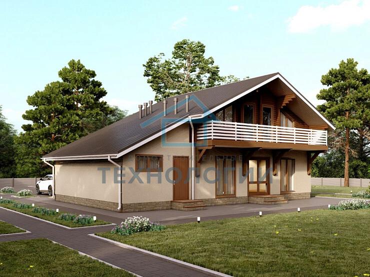 Двухэтажный дом из бруса 10х15 с котельной Ратмира