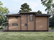 Двухэтажный дом из бруса 8х13 проект Зарина