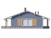 Современный одноэтажный брусовой дом 9х13 с котельной Далебор