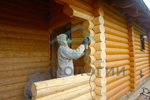 Шлифовка деревянного дома: качество на всех этапах