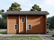 Двухэтажный дом из бруса 9х11 проект Зарена